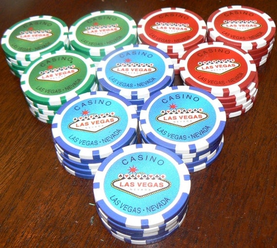 Dad's poker chips