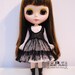 Super Value Blythe Little Maid Black Set Ruffle Lace