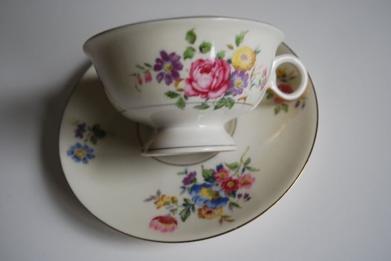 cup CUP FLORAL PASADENA material THEODORE tea TEA VINTAGE vintage HAVILAND