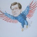 Stephen Colbert as an American Eagle