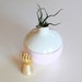 Vintage Pastel Pink Golden Rim Ceramic Vase