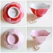 Vintage Lotus Red & Pink Bowls - Jewelry Dish Made in Japan
