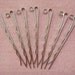 12 Pcs Silver Plated Bobby Pin with 4mm Hole, NICKEL FREE