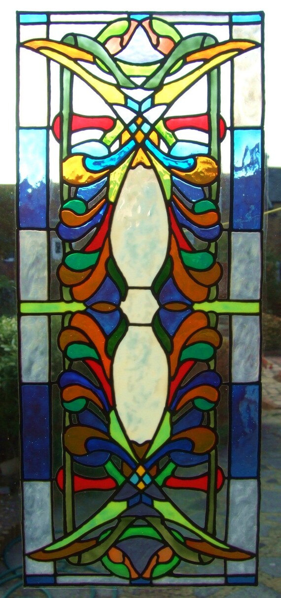 VICTORIAN PALACE OF GLASS STATIC WINDOW CLING Stained Glass