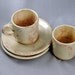 Ceramic Espresso Cups with Saucers