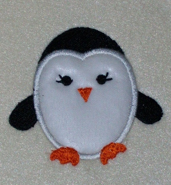 Penguin Embroidery Machine Applique Design 2146