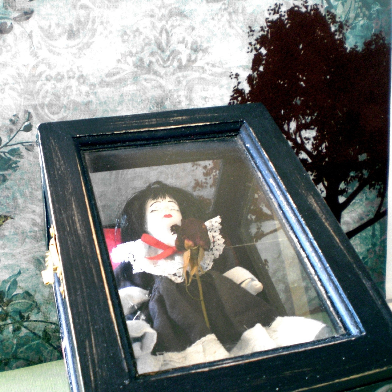 Snow White Vampire In Glass Casket By Nacreousalchemy On Etsy 