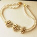 1970s lovely simulated pearls Collier - original vintage pearls and crystals - Perfect for Wedding -Art.904 -