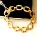 Elegant Bracelet Vintage 1960 - in golden brass, polished and perfect - Made in Italy-Art.913-