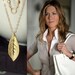 RESERVED Listing for Beth....Leaf Gold Necklace - Jennifer Aniston....Black Friday Sale, Cyber Monday Sale, Free Shipping