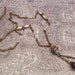 Art Deco Drop Necklace Glass Rhinestone Enamel .
