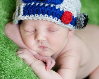 Star Wars Hat, R2D2 Hat, Droid Hat ALL sizes from Newborn to Teen