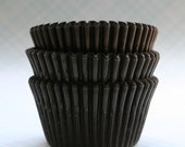 45 Black Cupcake Liners / Baking Cups - Wedding Cupcakes, Pirate Parties, Halloween Il_170x135