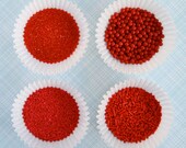 Red Sprinkle and Sugar Mix for Decorating Cupcakes and Cookies (8 ounces) Il_170x135