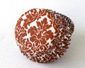 Dark Orange Damask Cupcake Liners Baking Cups (100) Il_170x135