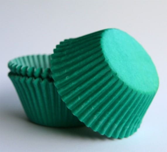 Green Cupcake Liners 100