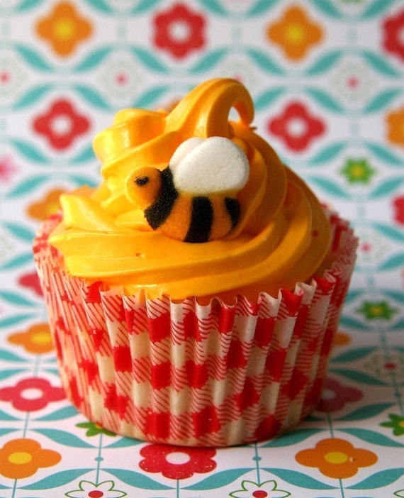 Bumble Bee Edible Sugar Decorations Bumble Bee Sugar Toppers