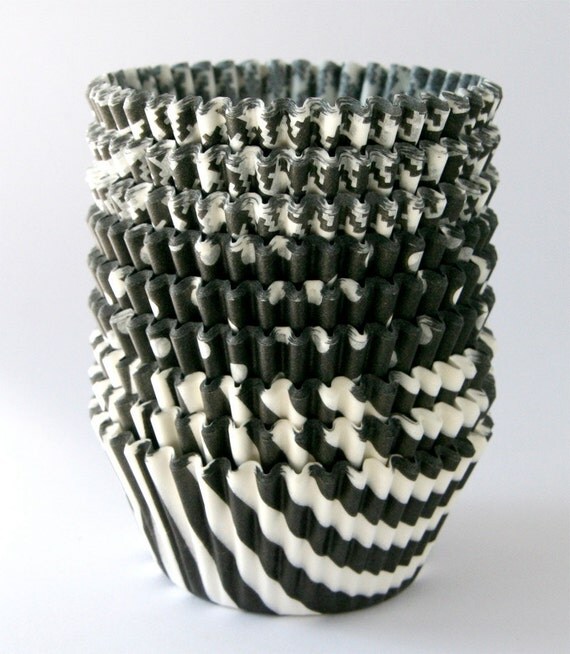 Black Mix Cupcake Liners - set 3 (60) Il_570xn