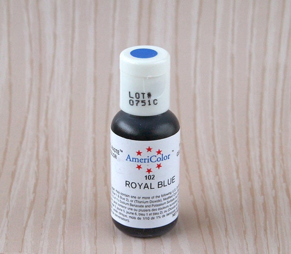 Royal Blue Food Coloring Americolor Gel Paste by sweetestelle