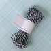 Charcoal Black Baker's Twine (15 yards), Black and White Striped Bakers Twine, Wedding Decor, Halloween Twine
