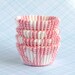 MINI Pink Plaid Cupcake Liners (60)