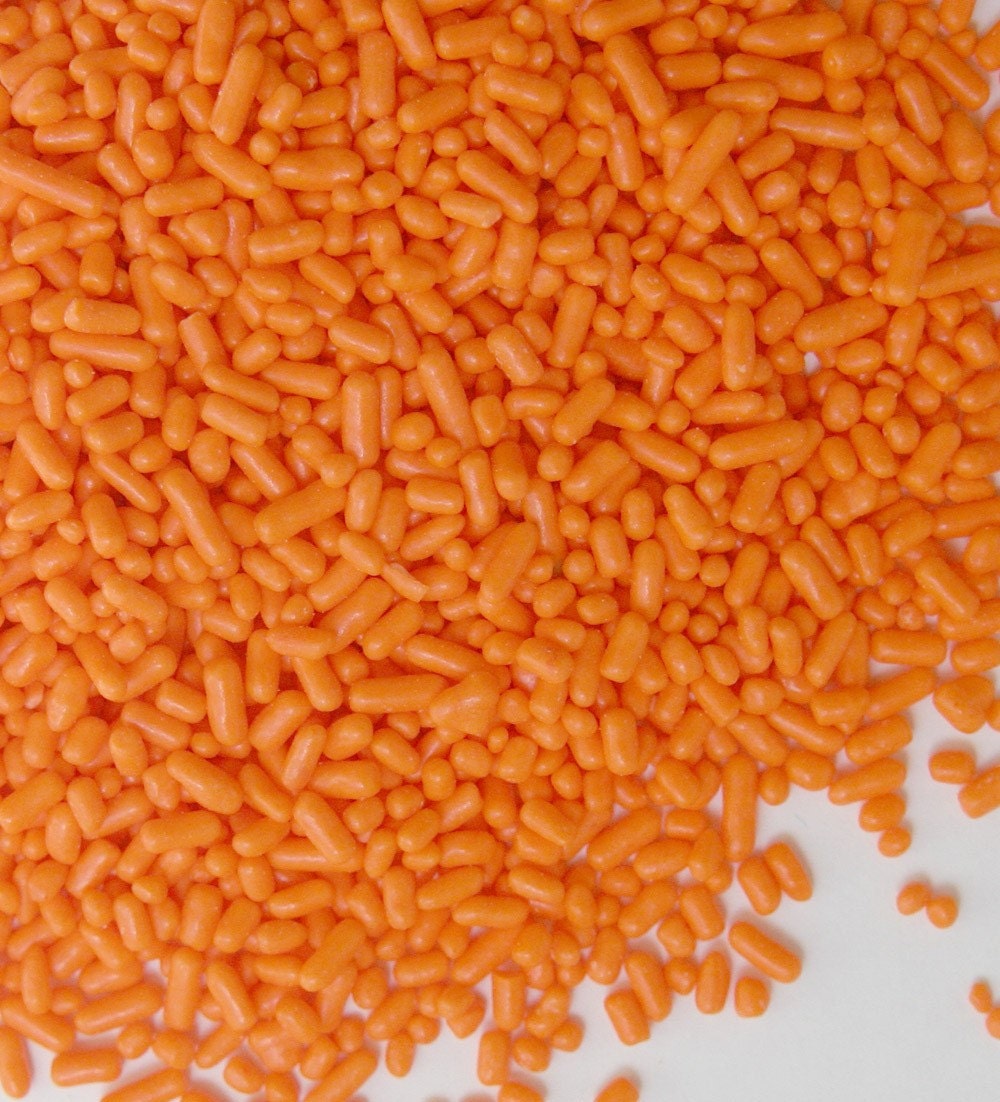 Orange Sprinkles for Decorating Cupcakes and Cookies 4