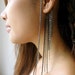 Shades of Grey - Gunmetal Ear Cuff Wrap with Multi Length Draping Chains by Dear Bearcat