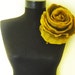 felt huge rose brooch