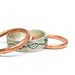 Silver Vine Copper Set Of Three Rings - All Good Things Come In 3s