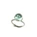 Silver Blue Aquamarine Underwater Ring - Aqua Eye