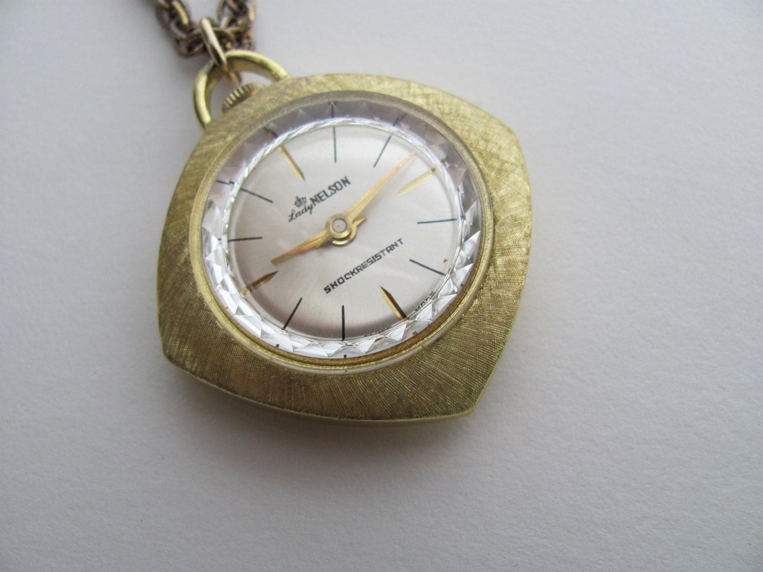 Vintage Lady Nelson watch pendant necklace