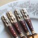 Silverware, Butter or Fruit Knives from Thailand, Decorated with Wood