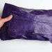Leather clutch bag, handmade purple leather bag soft italian leather purse READY TO SHIP