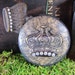 Crown Embellished Rustic Compact Pill Box