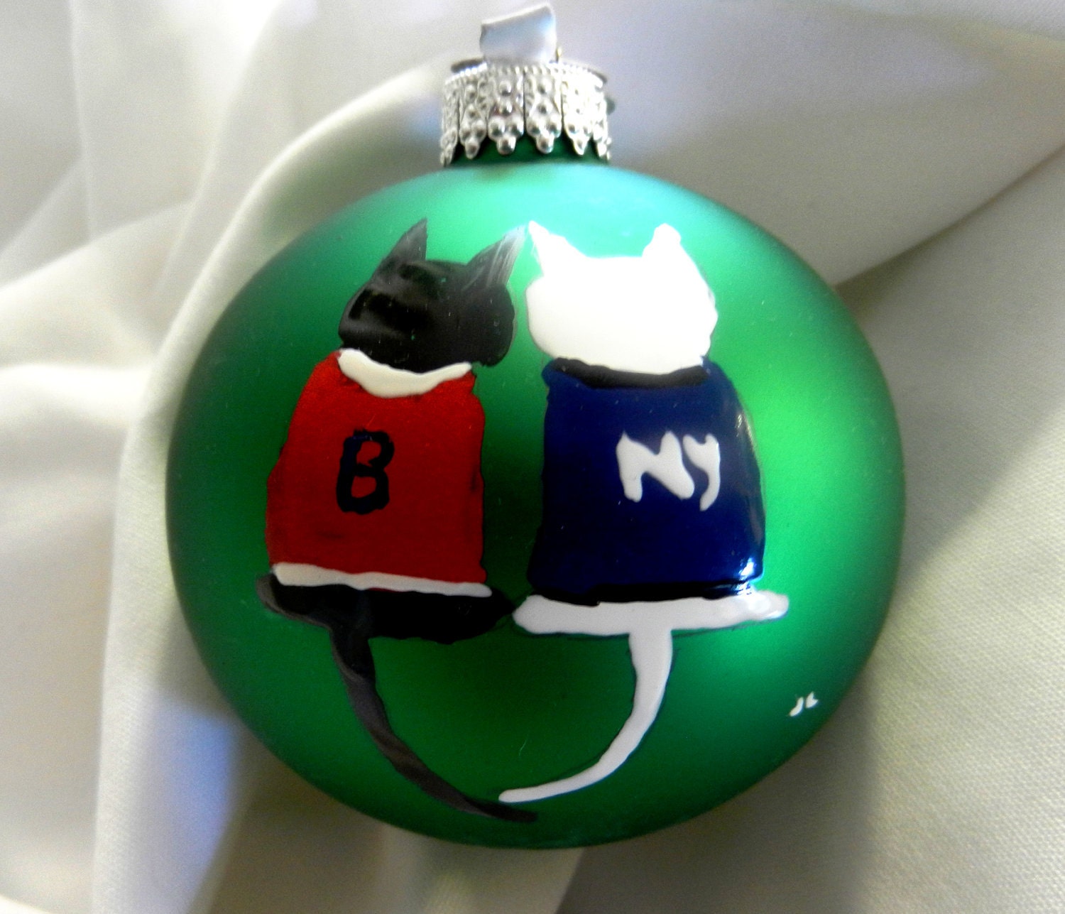 hand painted christmas ornament red sox and yankees hand painted christmas ornament red sox and yankees