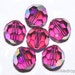 26 pcs FUCHSIA AB Swarovski Round Crystal Beads 5000 8mm Wholesale Destash