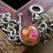 Kiana Bracelet - Lampwork Glass Bead and Sterling Chain Link