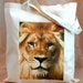 The Lion - Cotton Canvas Tote Bag