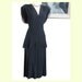 ON HOLD - Vintage Forties 1940's Art Deco Influenced Dress with Peplum Larger Size 40-34-44