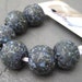 Kaz Baildon Lampwork Bead Set - Darkest Hour - SRA UK FHF