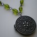 Peridot and Antique Silver Necklace