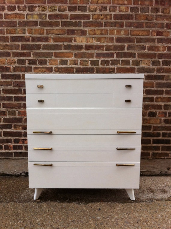 Awesome Mid Century White Dresser