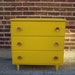Vintage Petite Dresser In Mustard Yellow