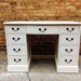 Vintage Desk In Crisp White