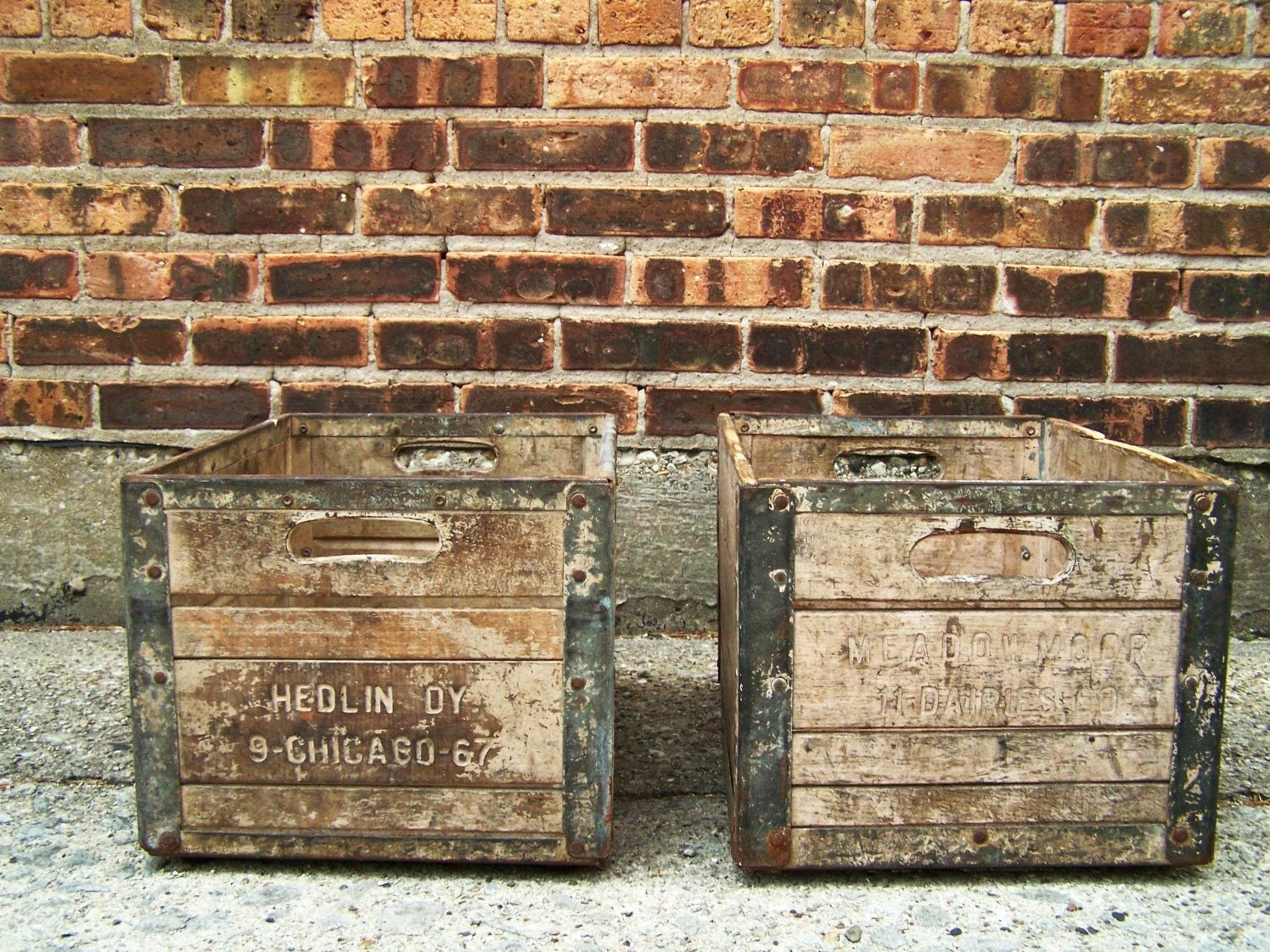 Vintage Milk Crates