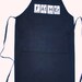 Father Periodic Table Elements Black Men's Grill Apron