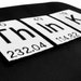 Laptop Case- 13" Black Neoprene Think Periodic Table