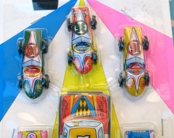 vintage race car set