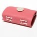 Wee Mini Book - Handmade - Leather - Bubble Gum