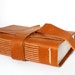 Leather Sketchbook / Notebook / Journal / Diary - Handmade - Pumpkin Roll